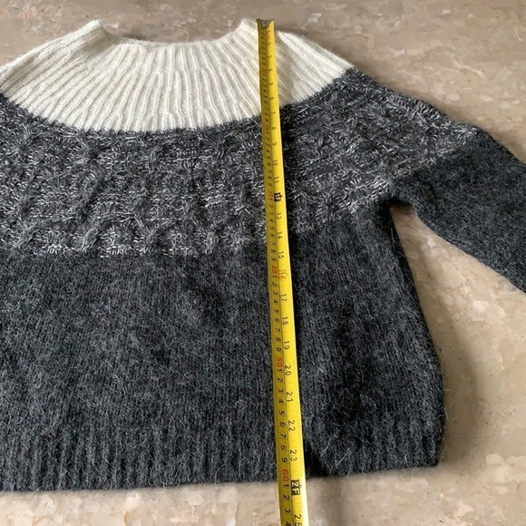 Anthropologie CHARLI Olli - Wool cashmere Ombre‎ Jumper Grey/Ivory sweater XS - Picture 7 of 10